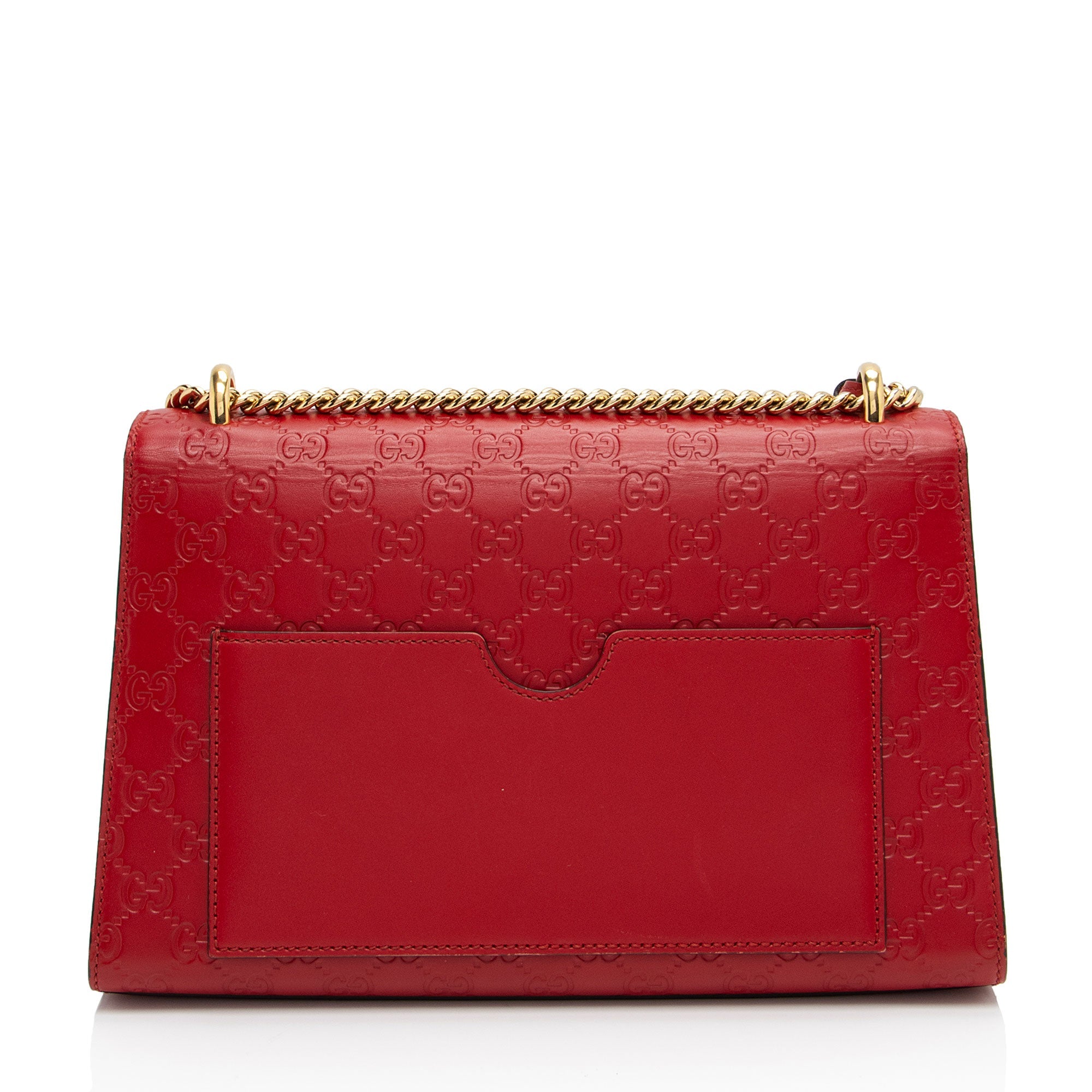 Gucci Guccissima Leather Padlock Medium Shoulder Bag (SHF-fXEhOA)