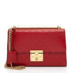Gucci Guccissima Leather Padlock Medium Shoulder Bag (SHF-fXEhOA)