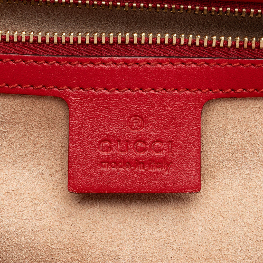 Gucci Guccissima Leather Padlock Medium Shoulder Bag (SHF-fXEhOA)