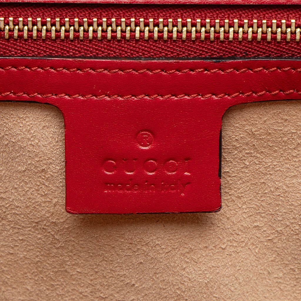 Gucci Guccissima Leather Padlock Medium Shoulder Bag (SHF-83LvCg)