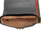 Gucci Guccissima Leather Padlock Saddle Medium Shoulder Bag