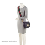 Gucci Guccissima Leather Padlock Saddle Medium Shoulder Bag