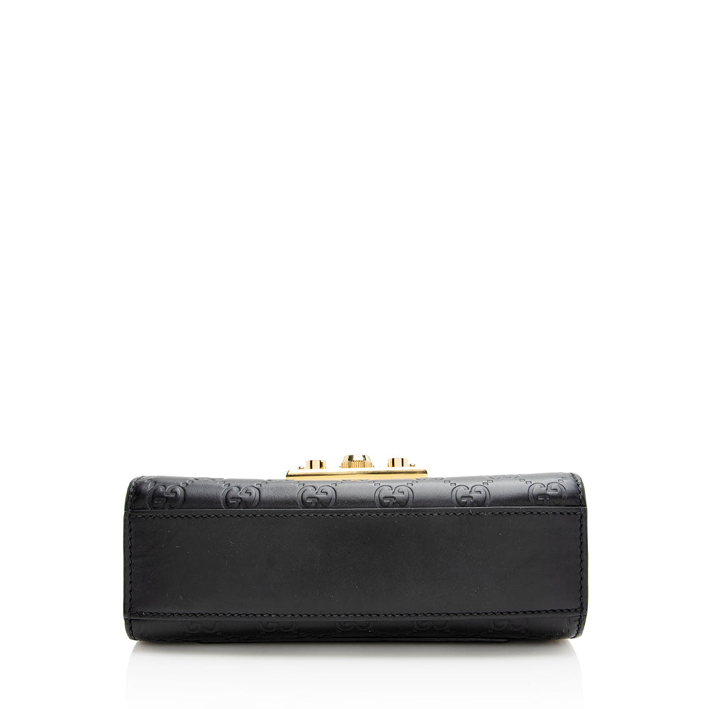 Gucci Guccissima Leather Padlock Small Shoulder Bag (SHF-21759)
