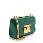 Gucci Guccissima Leather Padlock Small Shoulder Bag