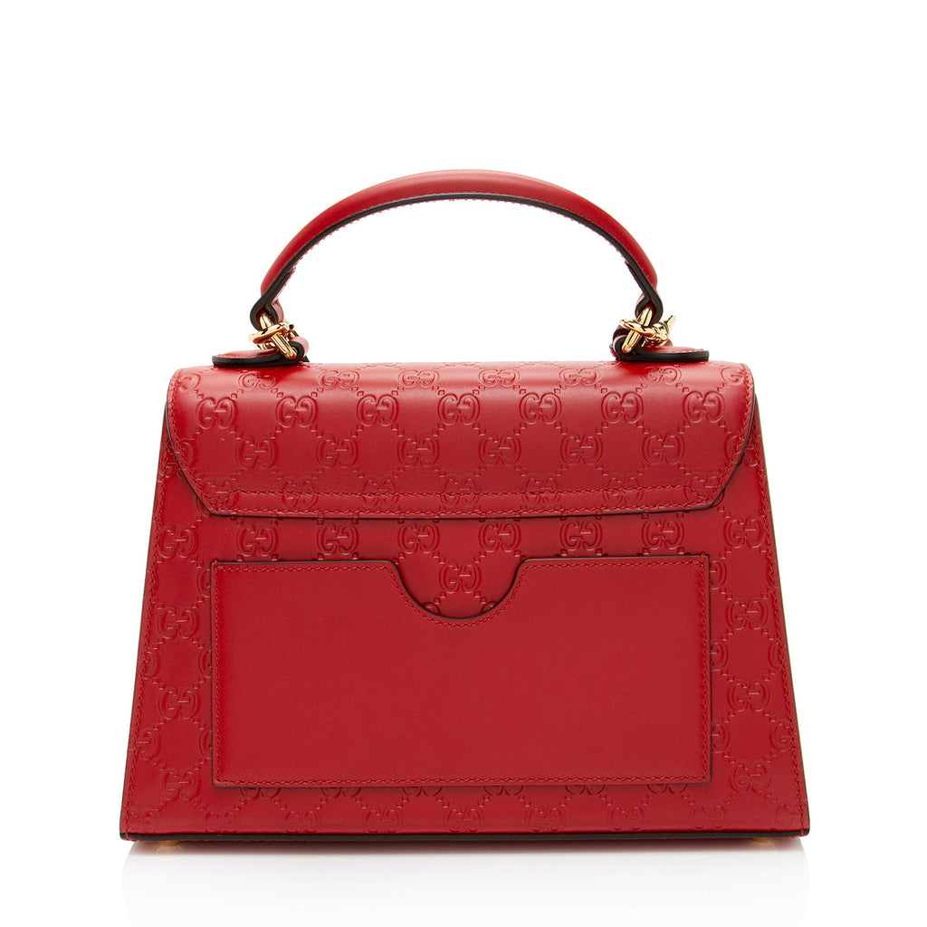 Gucci Guccissima Leather Padlock Small Top Handle