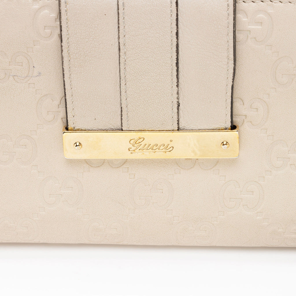 Gucci Guccissima Leather Script Wallet