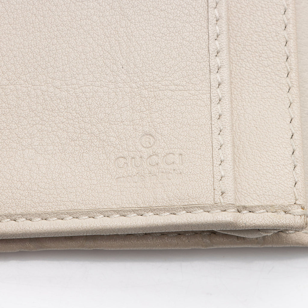 Gucci Guccissima Leather Script Wallet