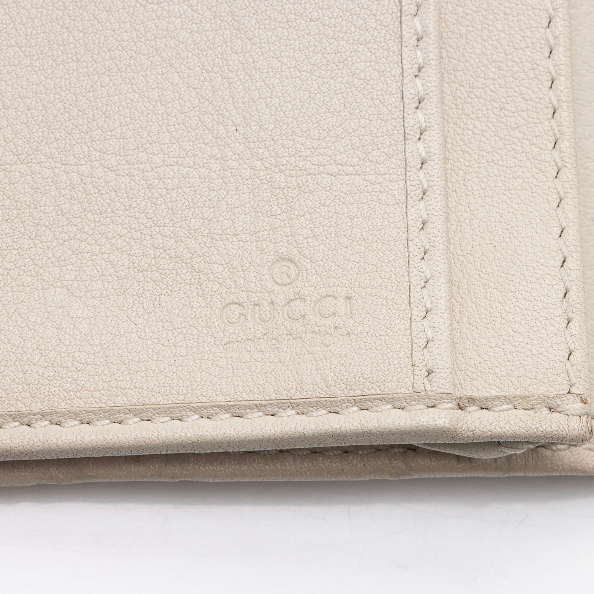 Gucci Guccissima Leather Script Wallet