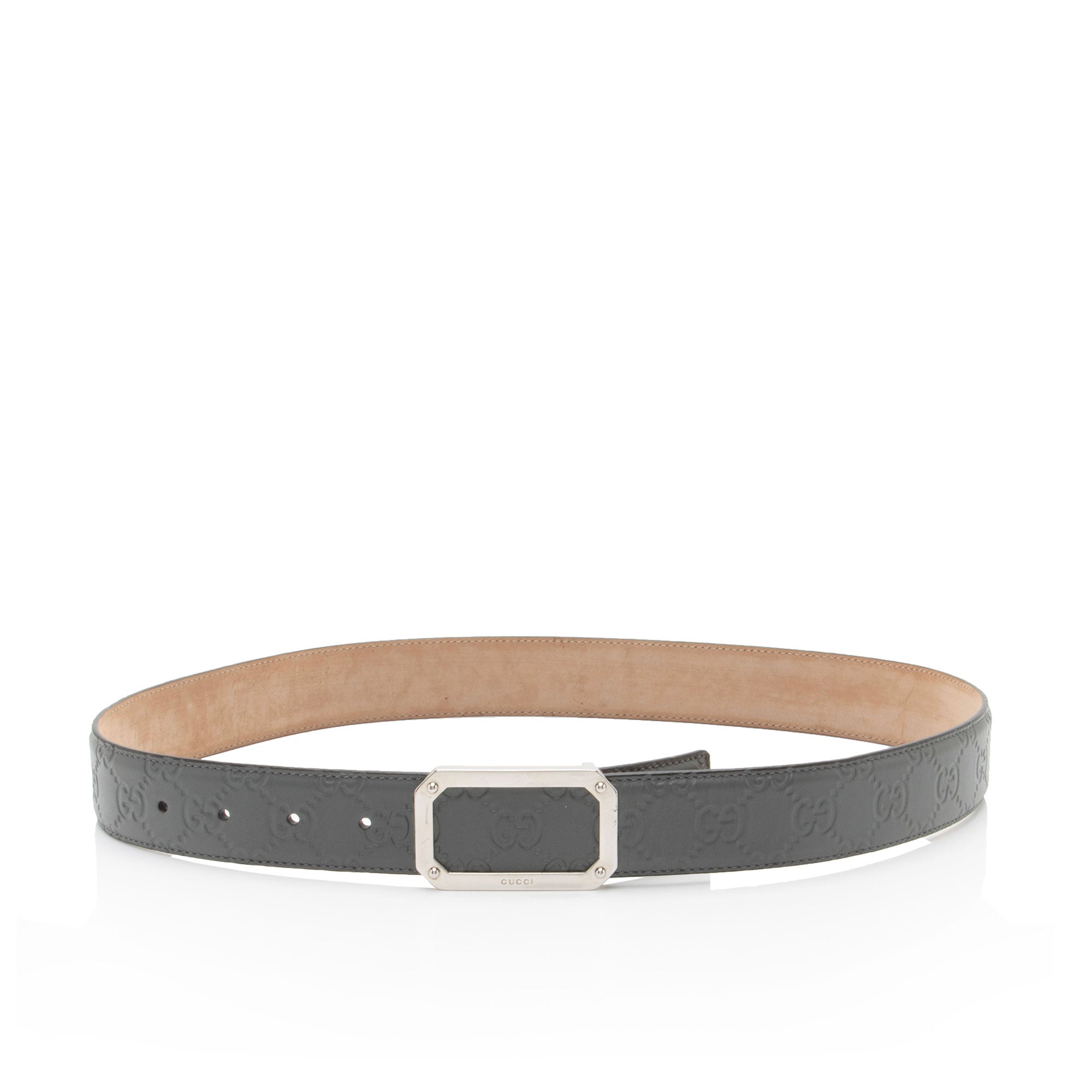 Gucci Guccissima Leather Signature Belt - Size 34 / 85