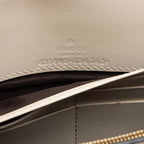 Gucci Guccissima Leather Signature Bow Mini Wallet on Chain