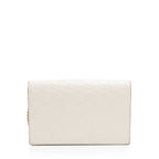Gucci Guccissima Leather Signature Bow Mini Wallet on Chain