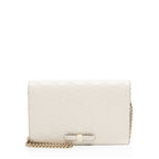 Gucci Guccissima Leather Signature Bow Mini Wallet on Chain