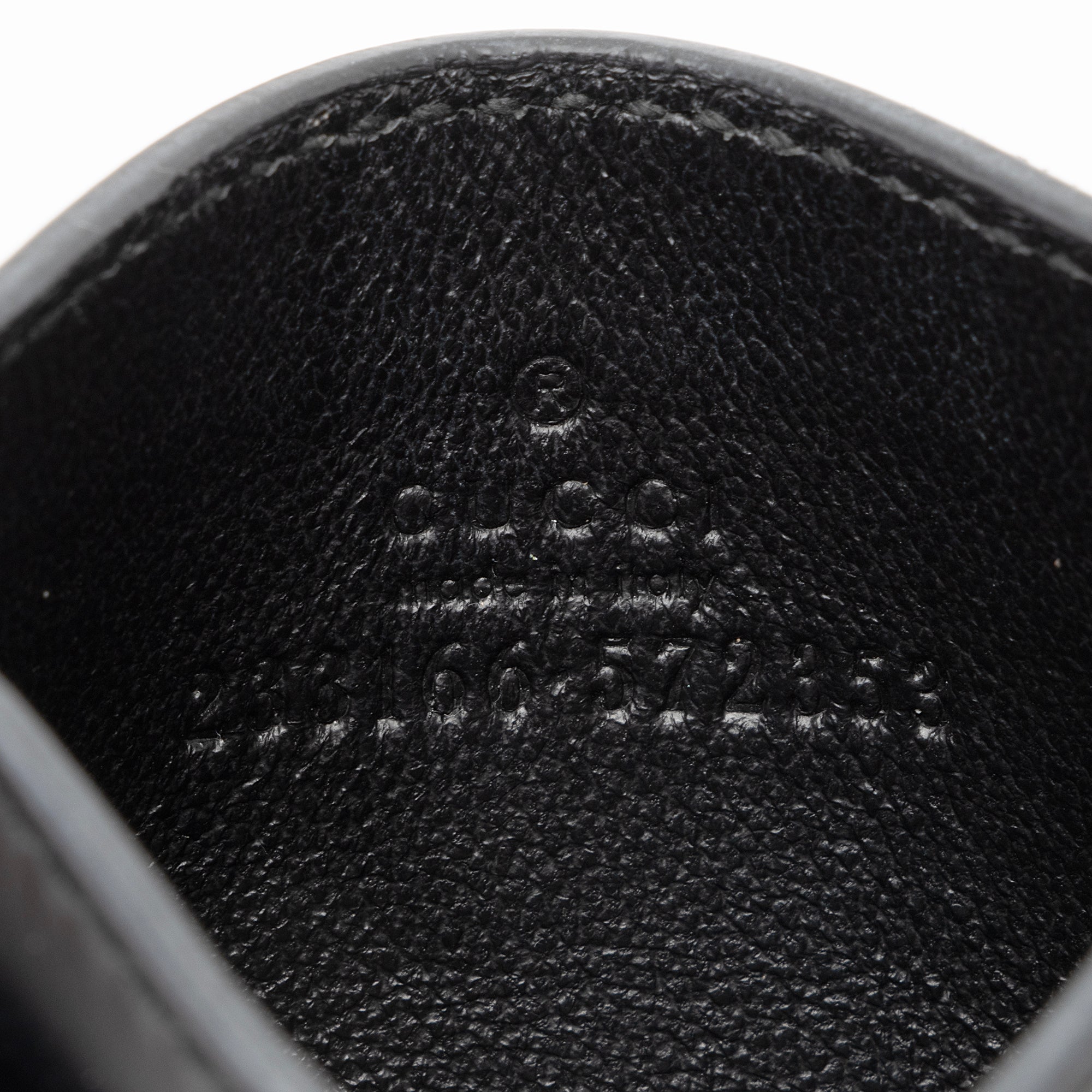 Gucci Guccissima Leather Signature Card Case (SHF-DJGb1D)
