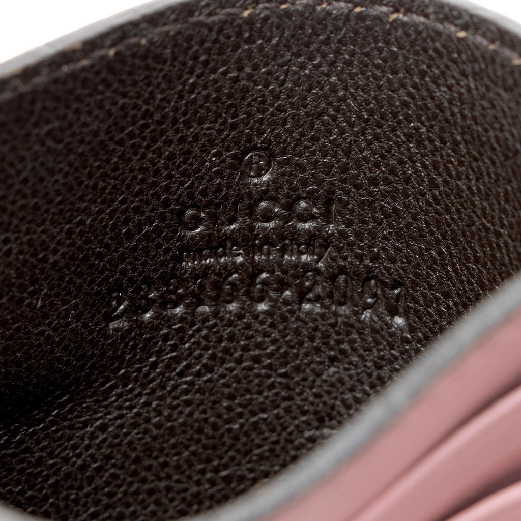 Gucci Guccissima Leather Signature Card Case