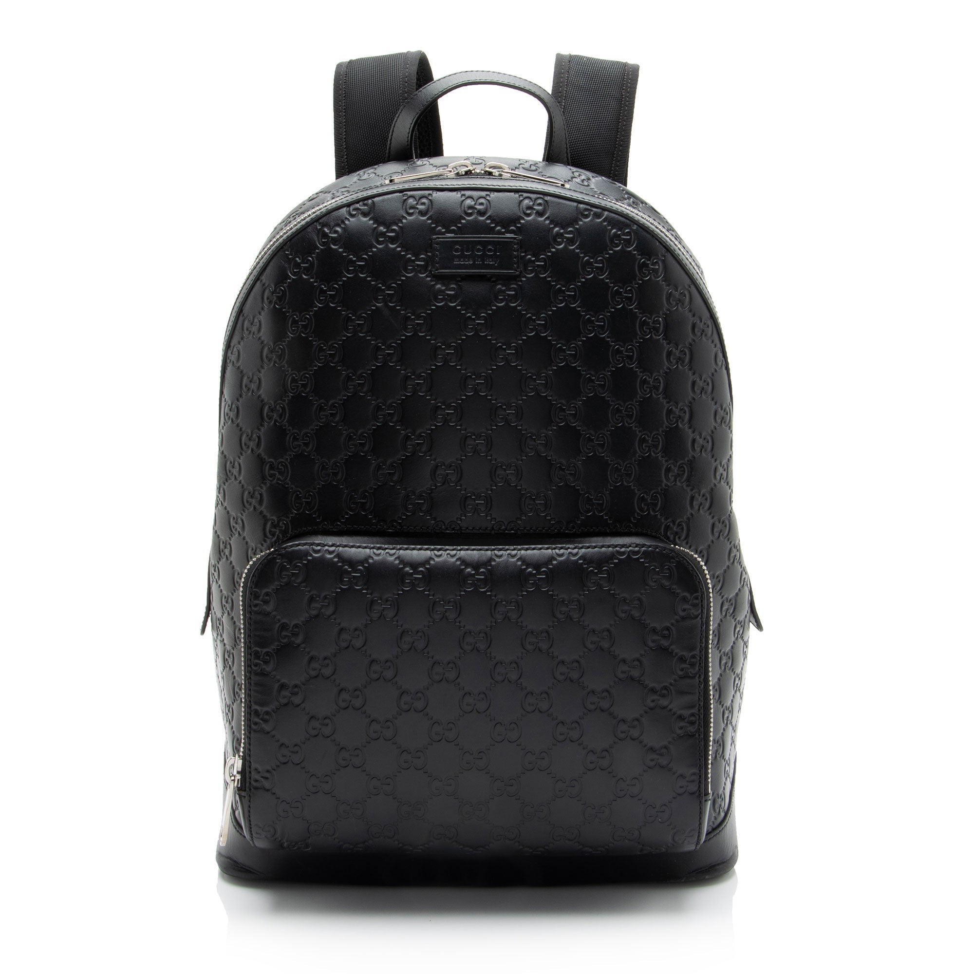 Gucci Guccissima Leather Signature Medium Backpack