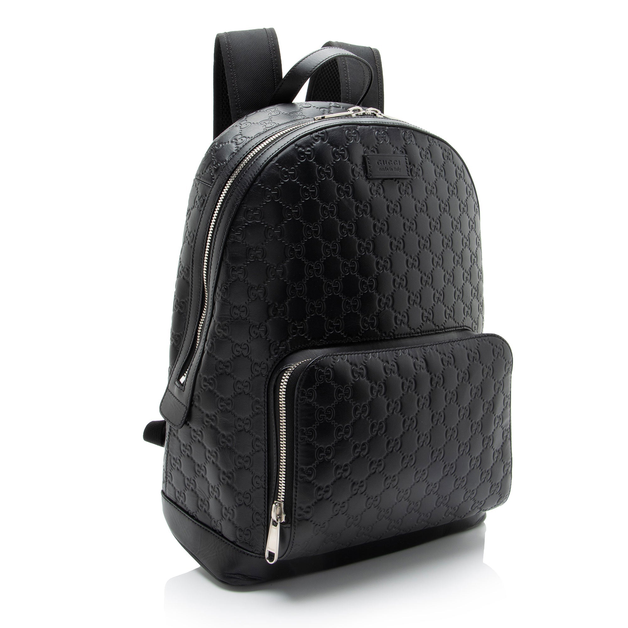 Gucci Guccissima Leather Signature Medium Backpack