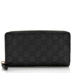 Gucci Guccissima Leather Signature Zip Around Wallet (SHF-21971)