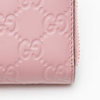 Gucci Guccissima Leather Signature Zip Around Wallet