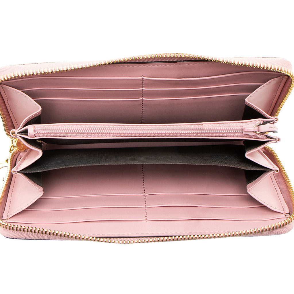 Gucci Guccissima Leather Signature Zip Around Wallet
