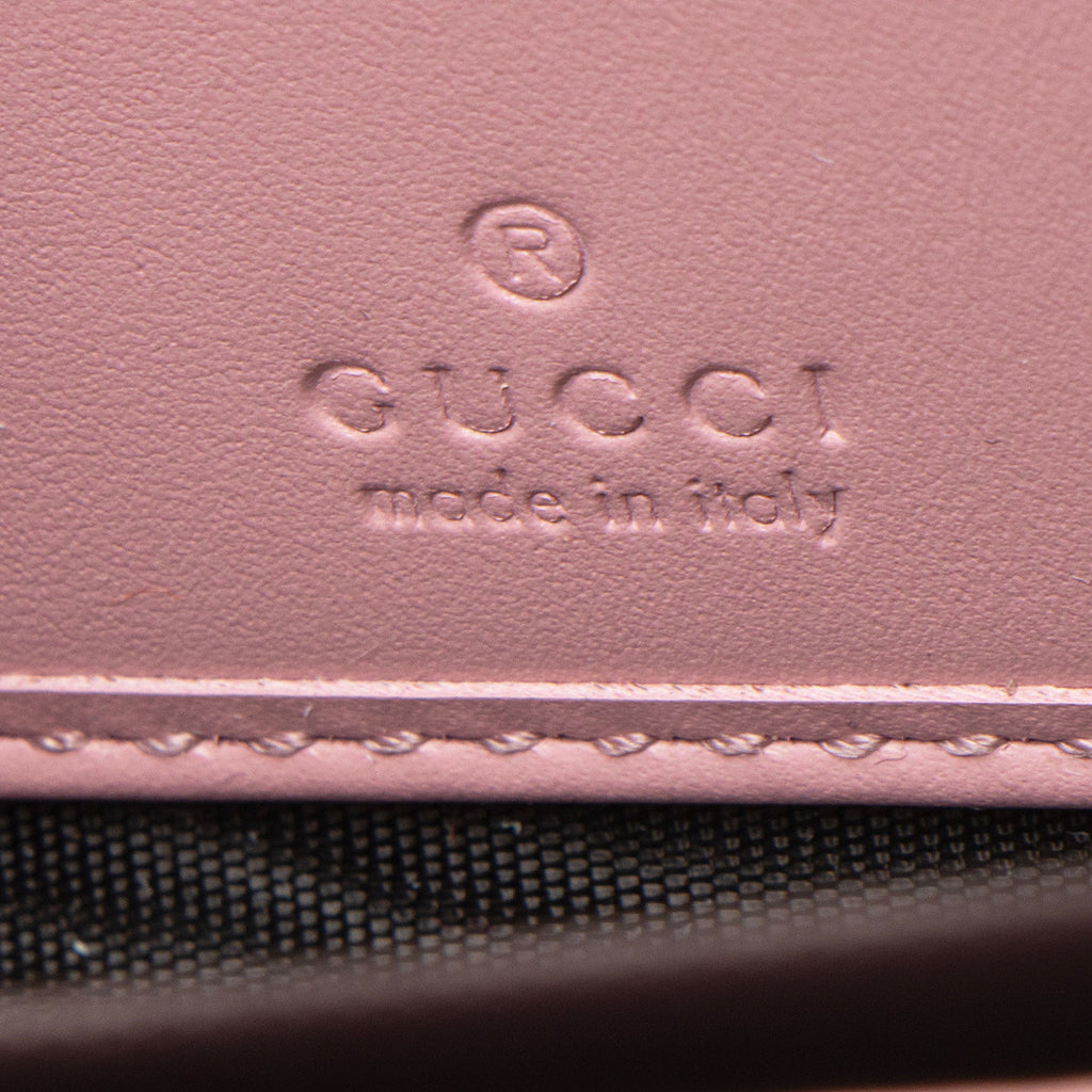 Gucci Guccissima Leather Signature Zip Around Wallet