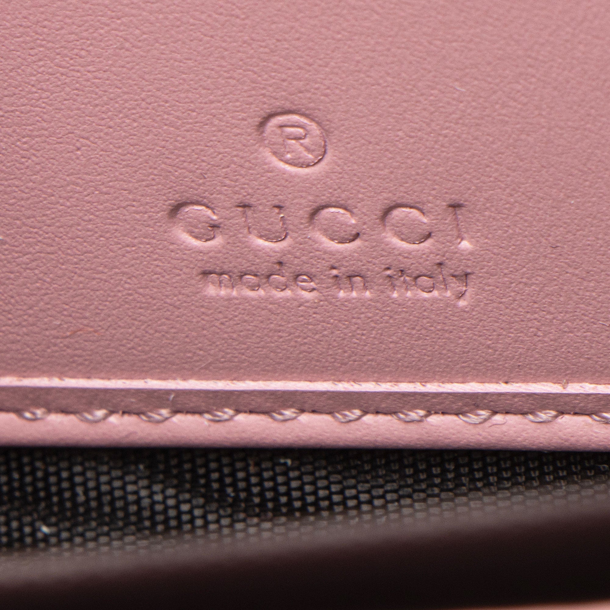 Gucci Guccissima Leather Signature Zip Around Wallet