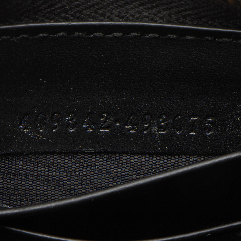 Gucci Guccissima Leather Signature Zip Around Wallet