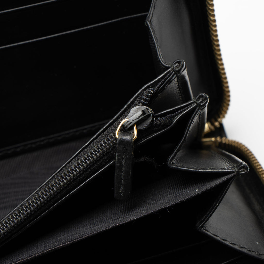 Gucci Guccissima Leather Signature Zip Around Wallet