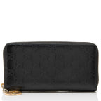 Gucci Guccissima Leather Signature Zip Around Wallet