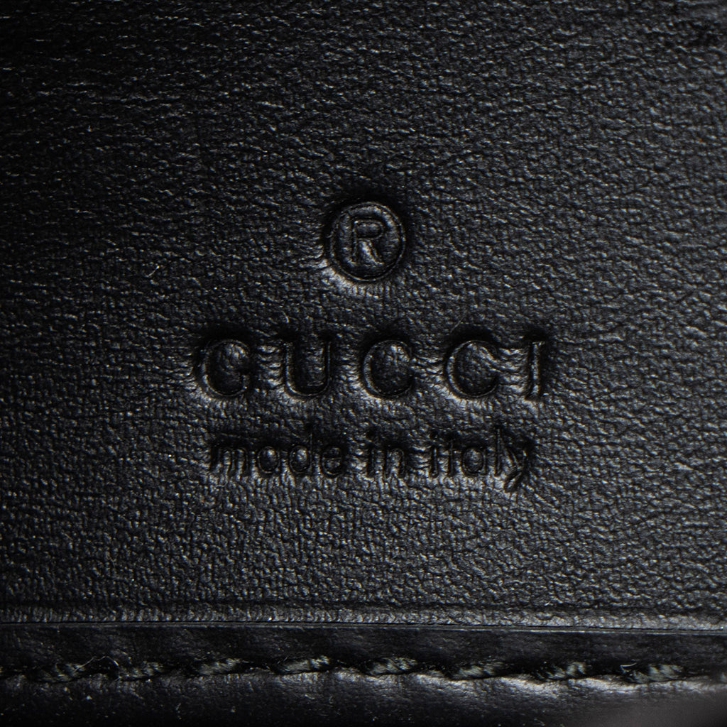 Gucci Guccissima Leather Signature Zip Around Wallet