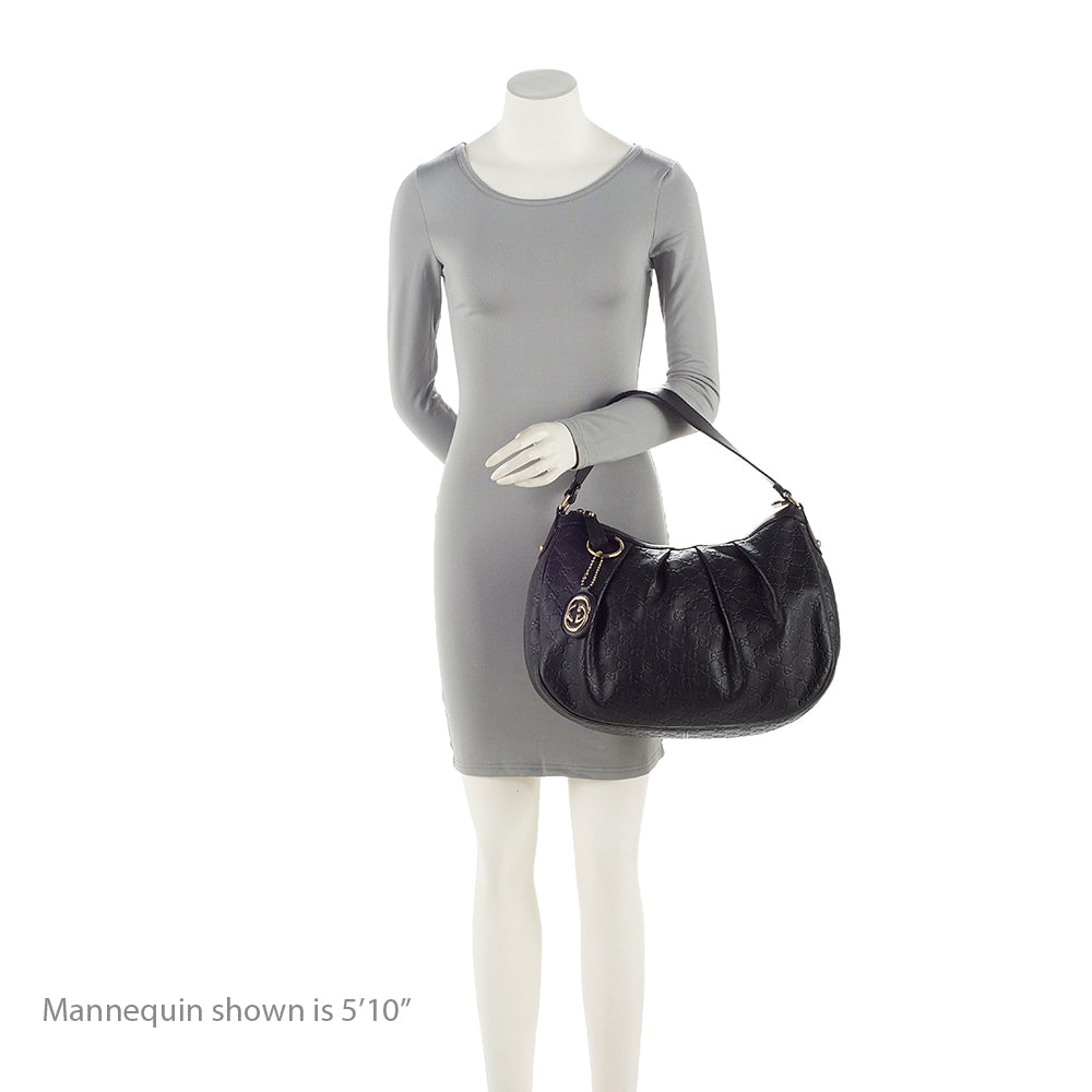 Gucci Guccissima Leather Sukey Hobo (SHF-21862)