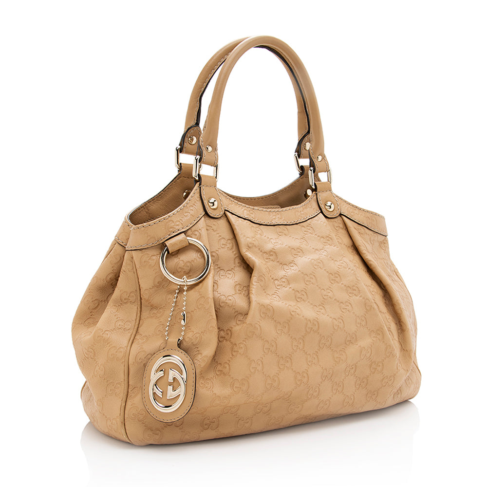 Gucci Guccissima Leather Sukey Medium Tote (SHF-19242)