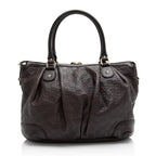 Gucci Guccissima Leather Sukey Top Handle Large Satchel (SHF-23263)