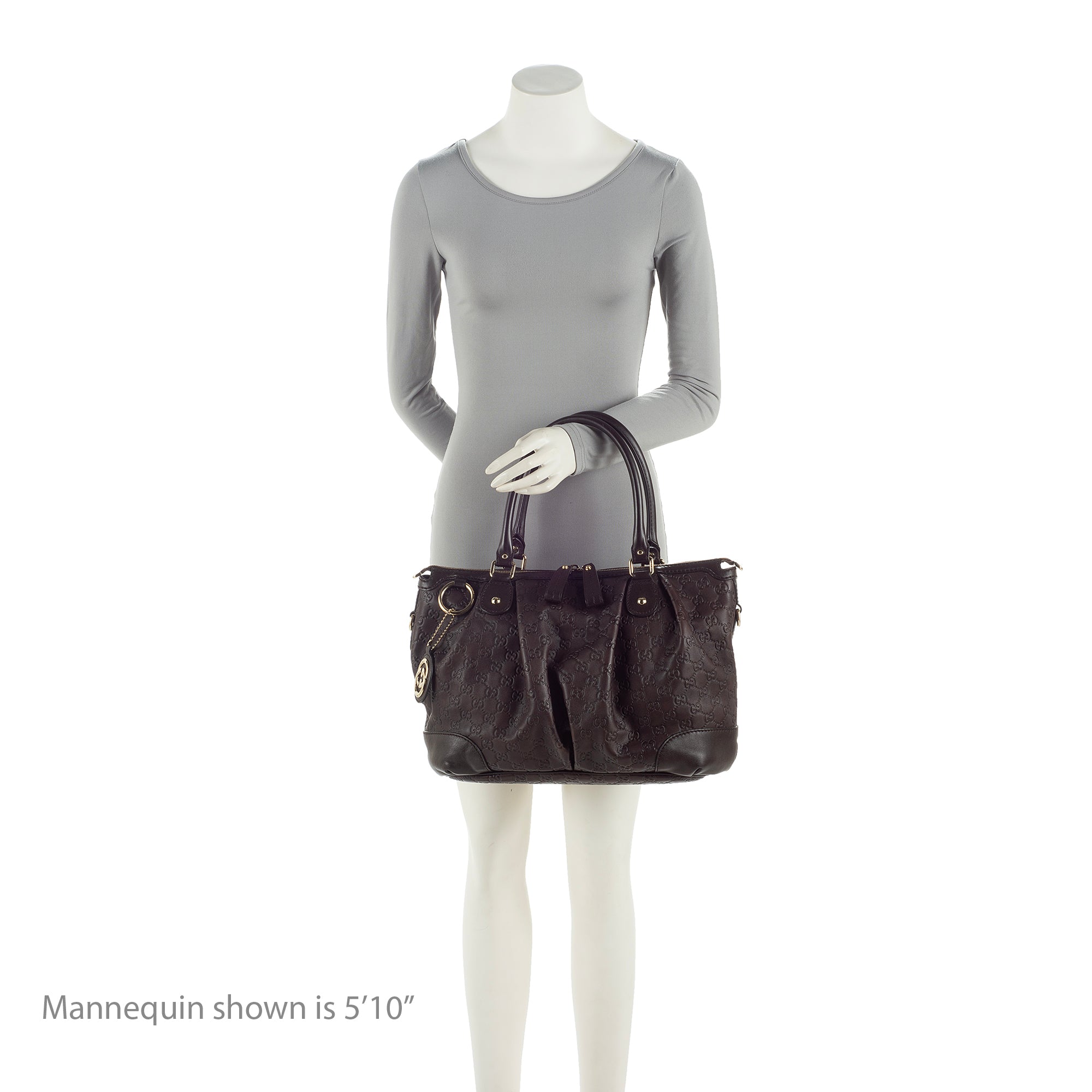 Gucci Guccissima Leather Sukey Top Handle Large Satchel (SHF-23263)