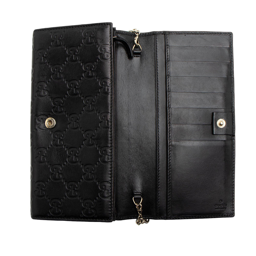 Gucci Guccissima Leather Wallet on Chain Bag (SHF-7tUszV)