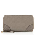 Gucci Guccissima Leather Zip Around Wallet - FINAL SALE (SHF-18997)