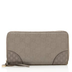 Gucci Guccissima Leather Zip Around Wallet - FINAL SALE (SHF-18997)