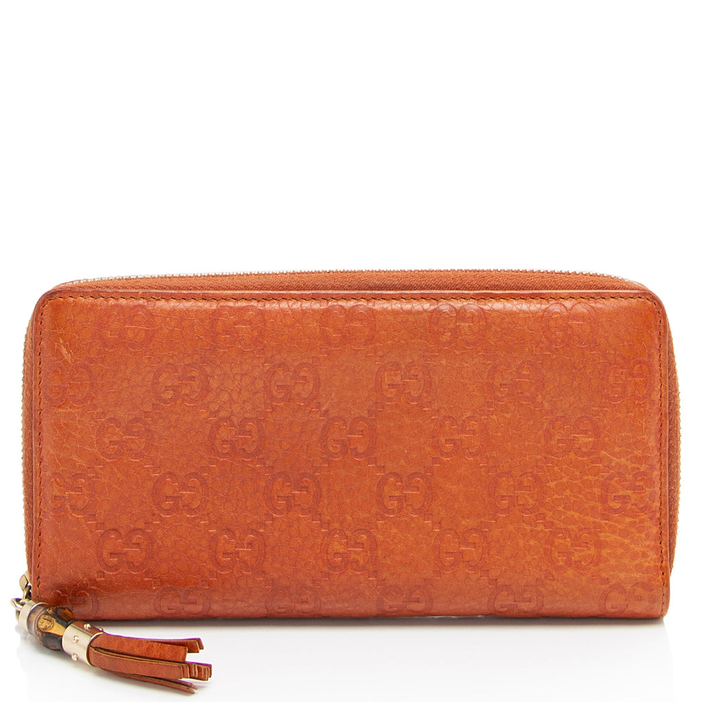 Gucci Guccissima Leather Zip Around Wallet (SHF-wB7o13)