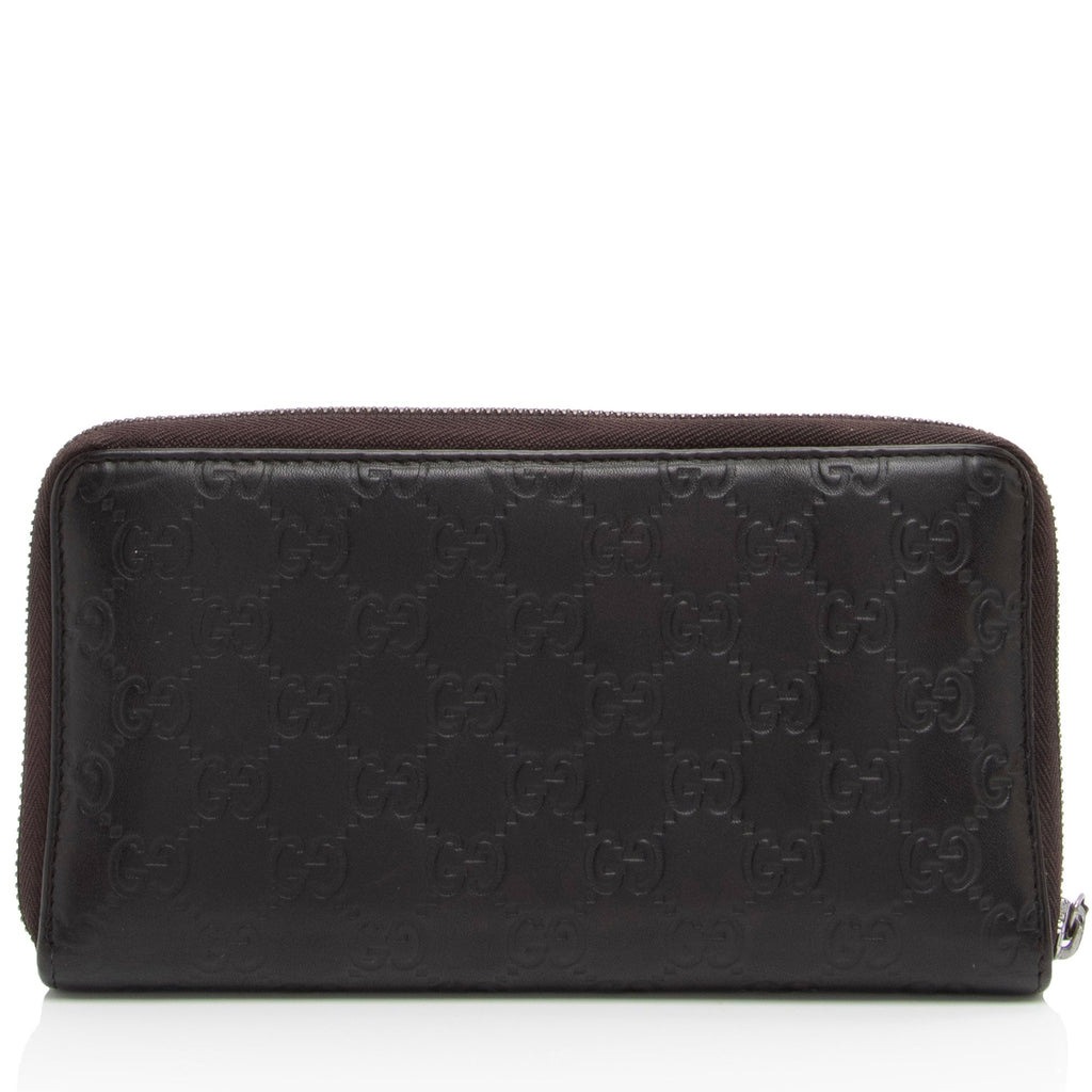 Gucci Guccissima Leather Zip Around Wallet (SHF-HM3fsw)
