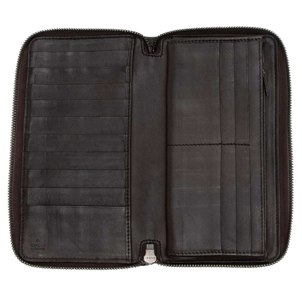 Gucci Guccissima Leather Zip Around Wallet (SHF-HM3fsw)