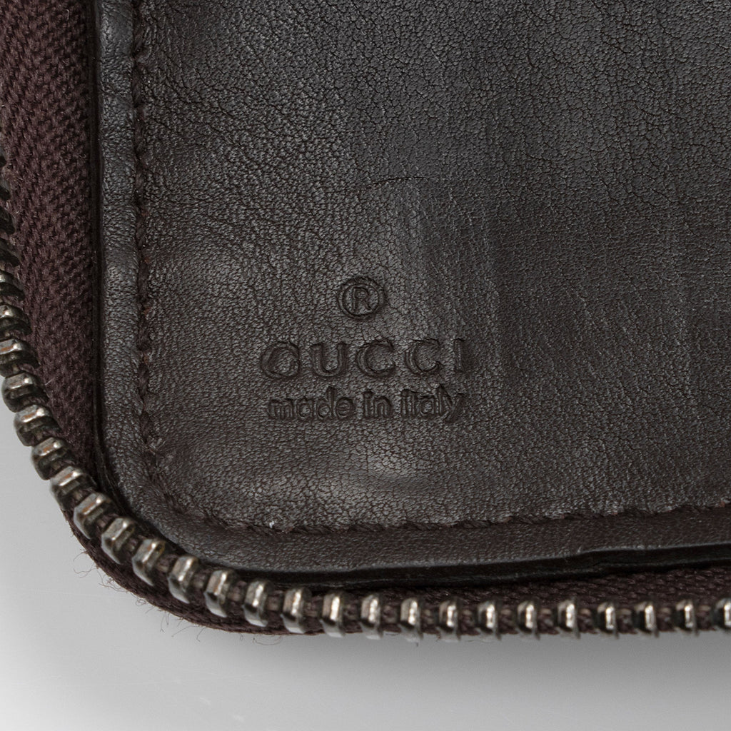 Gucci Guccissima Leather Zip Around Wallet (SHF-HM3fsw)