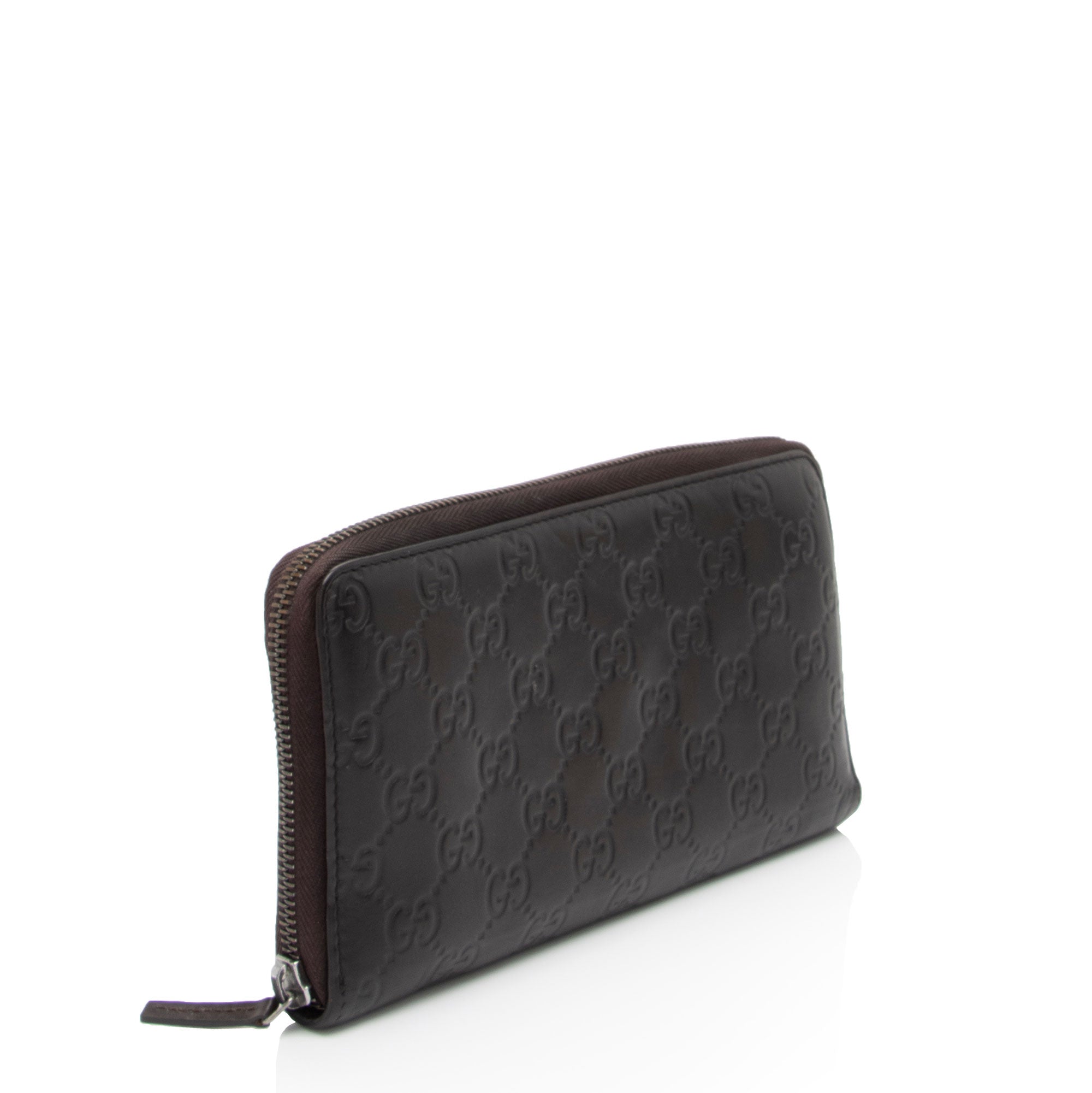 Gucci Guccissima Leather Zip Around Wallet (SHF-HM3fsw)