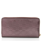 Gucci Guccissima Leather Zip Around Wallet