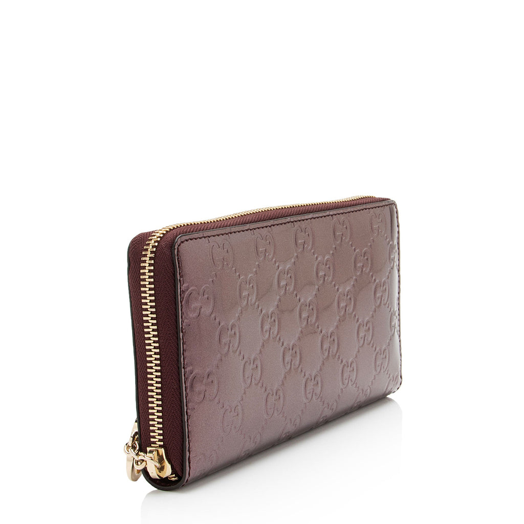 Gucci Guccissima Leather Zip Around Wallet