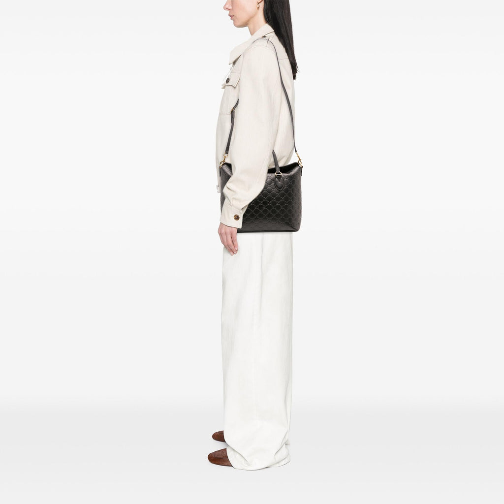 Gucci Guccissima Linea A Fold Over Satchel