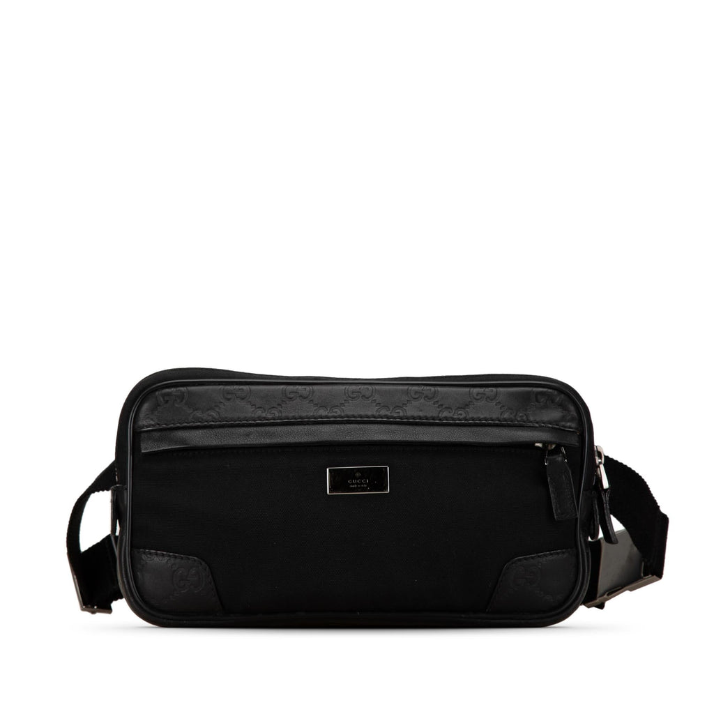 Gucci Guccissima Nylon Trim Belt Bag