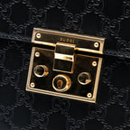 Gucci Guccissima Padlock Top Handle Bag