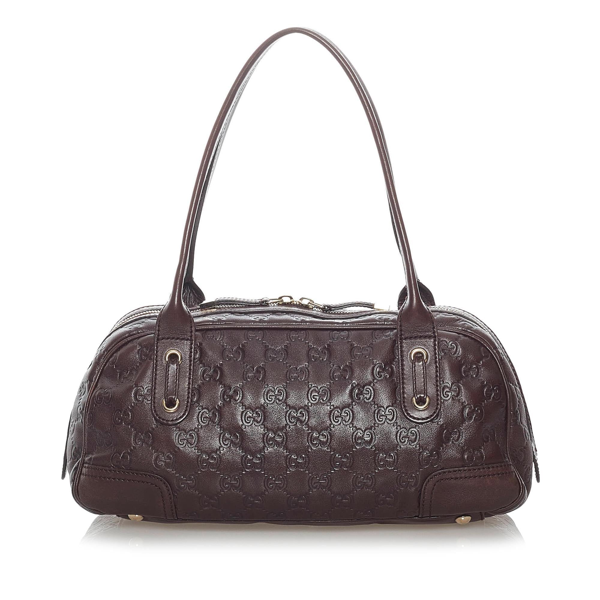 Gucci Guccissima Princy Leather Shoulder Bag (SHG-30624)