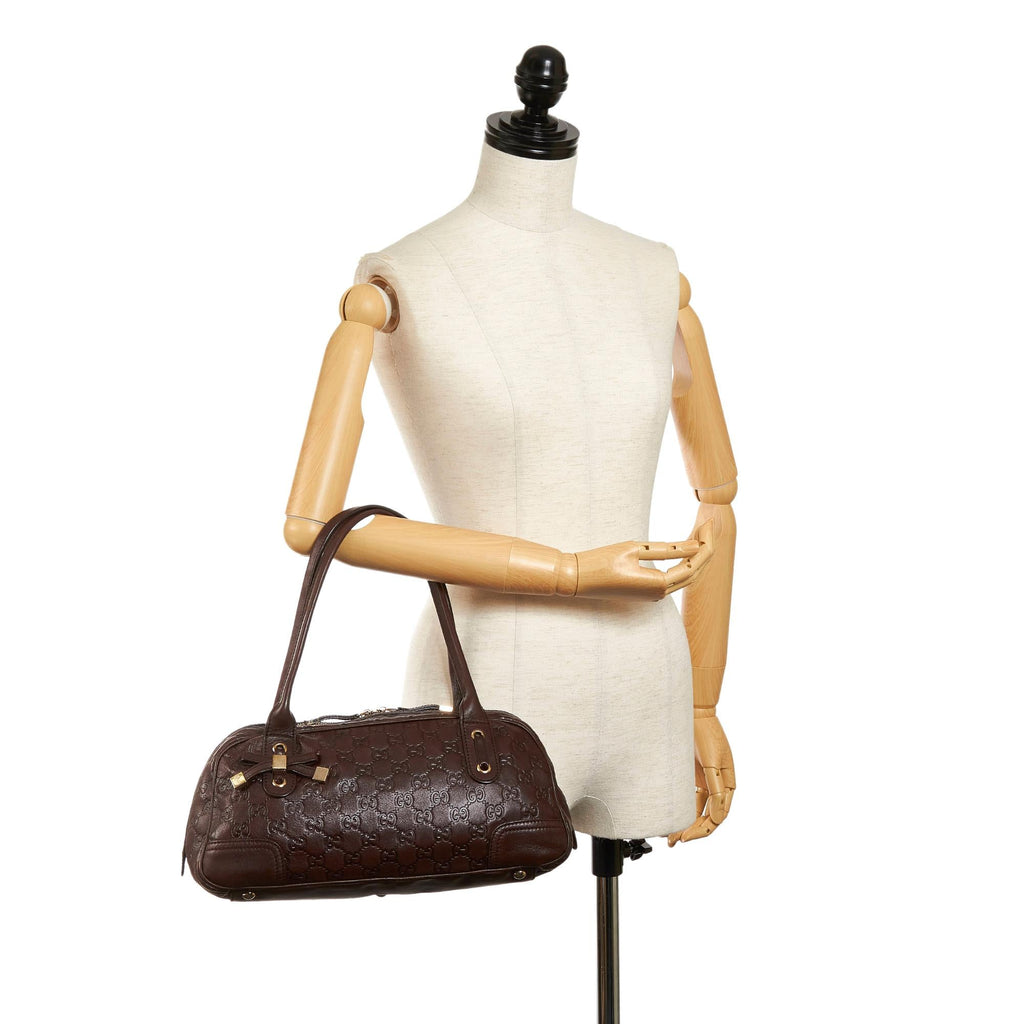 Gucci Guccissima Princy Leather Shoulder Bag (SHG-30624)