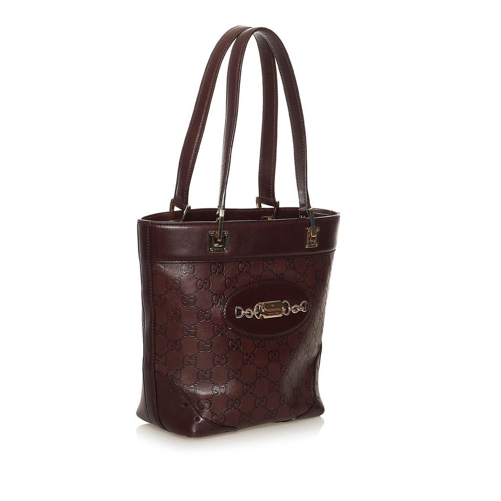 Gucci Guccissima Punch Leather Tote Bag (SHG-34930)
