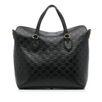 Gucci Guccissima Signature Linea A Foldover Satchel (SHG-VFVOAb)